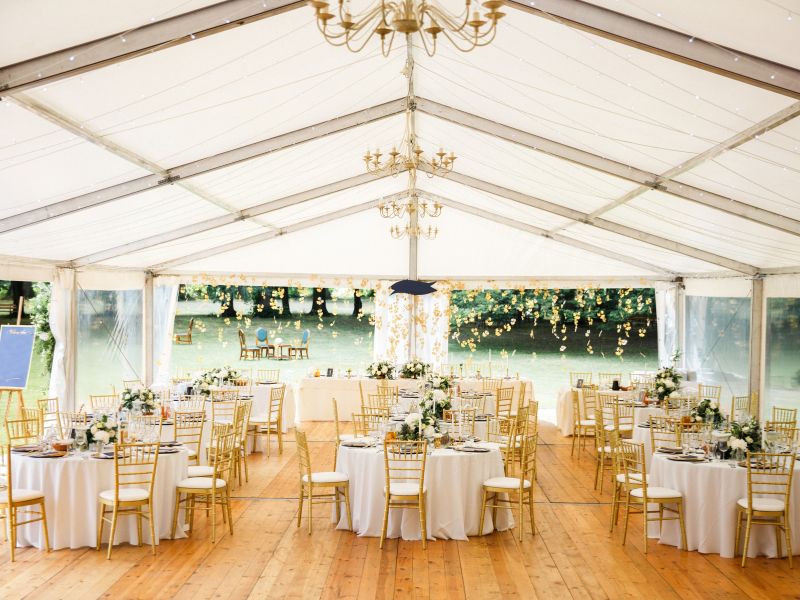 Namiot na przyjęcie weselne